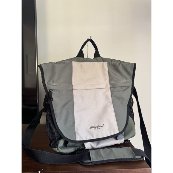 Eddy Bauer Men Messenger Bag Shoulder Bag Green - Picture 1 of 6